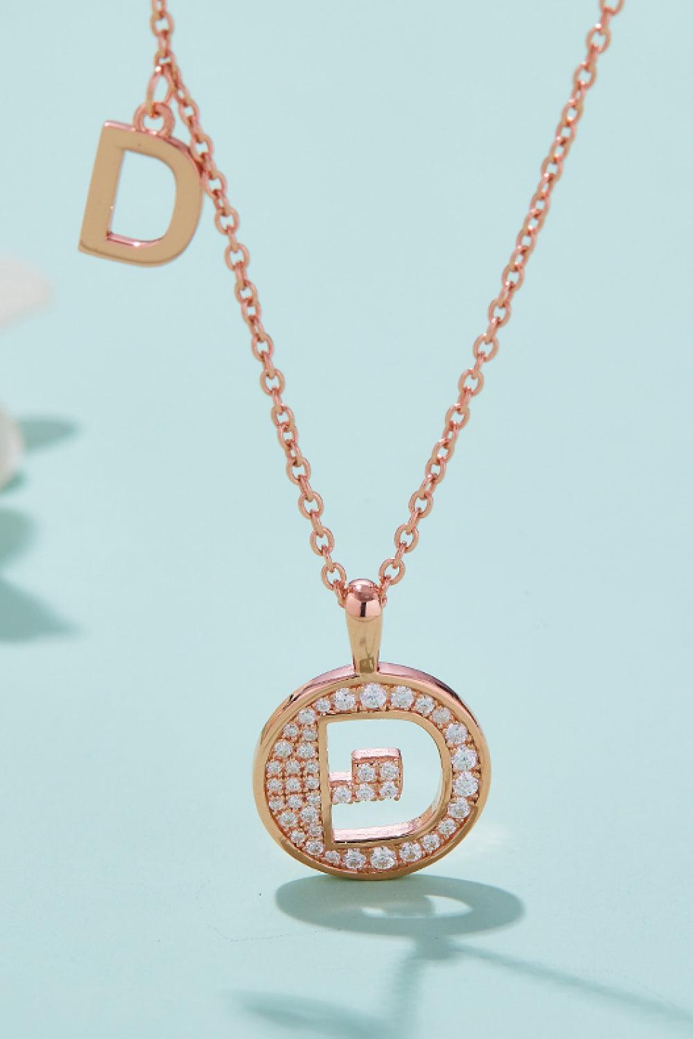 Moissanite A to J Pendant Necklace Carauana Store