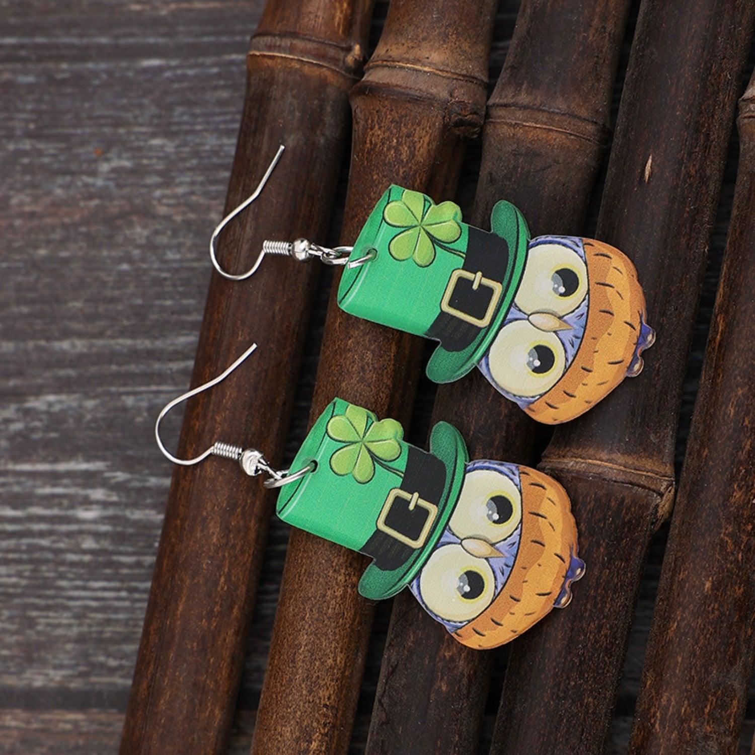 Owl Acrylic Dangle Earrings Carauana Store