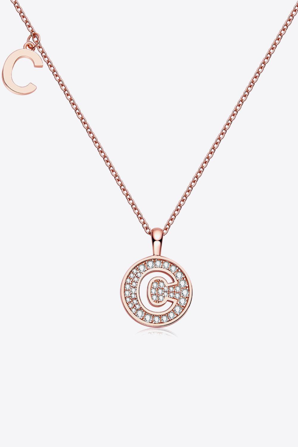 Moissanite A to J Pendant Necklace Carauana Store