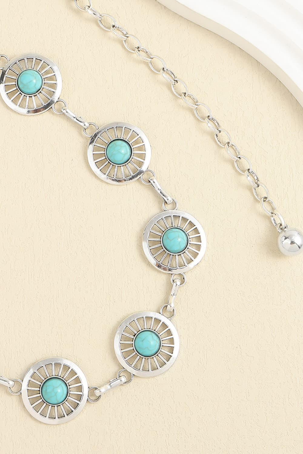Vintage Turquoise Alloy Belt Carauana Store