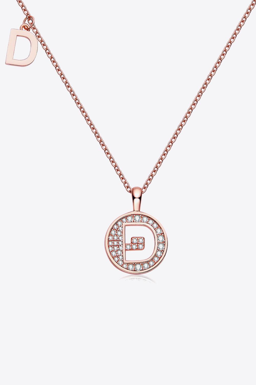 Moissanite A to J Pendant Necklace Carauana Store