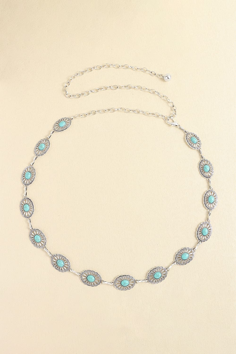 Vintage Turquoise Alloy Belt Carauana Store