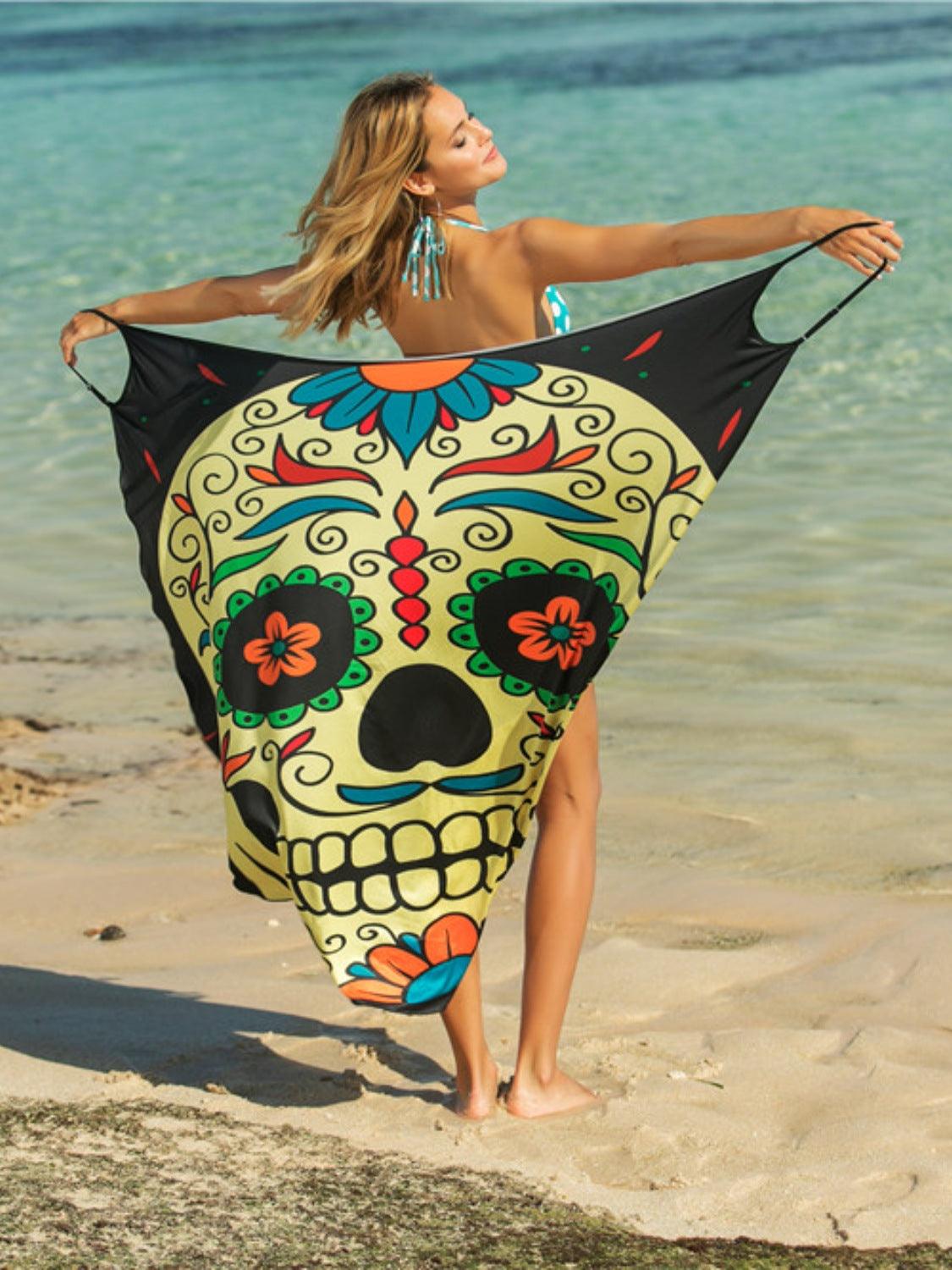 Printed Spaghetti Strap Cover Up Carauana Store