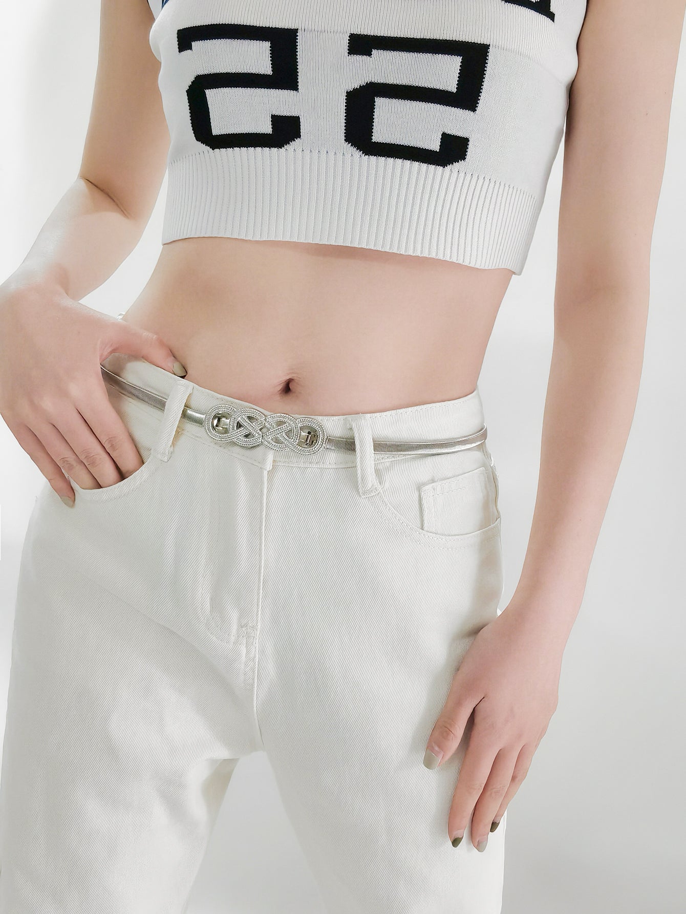 Knot Buckle Metal Belt Carauana Store