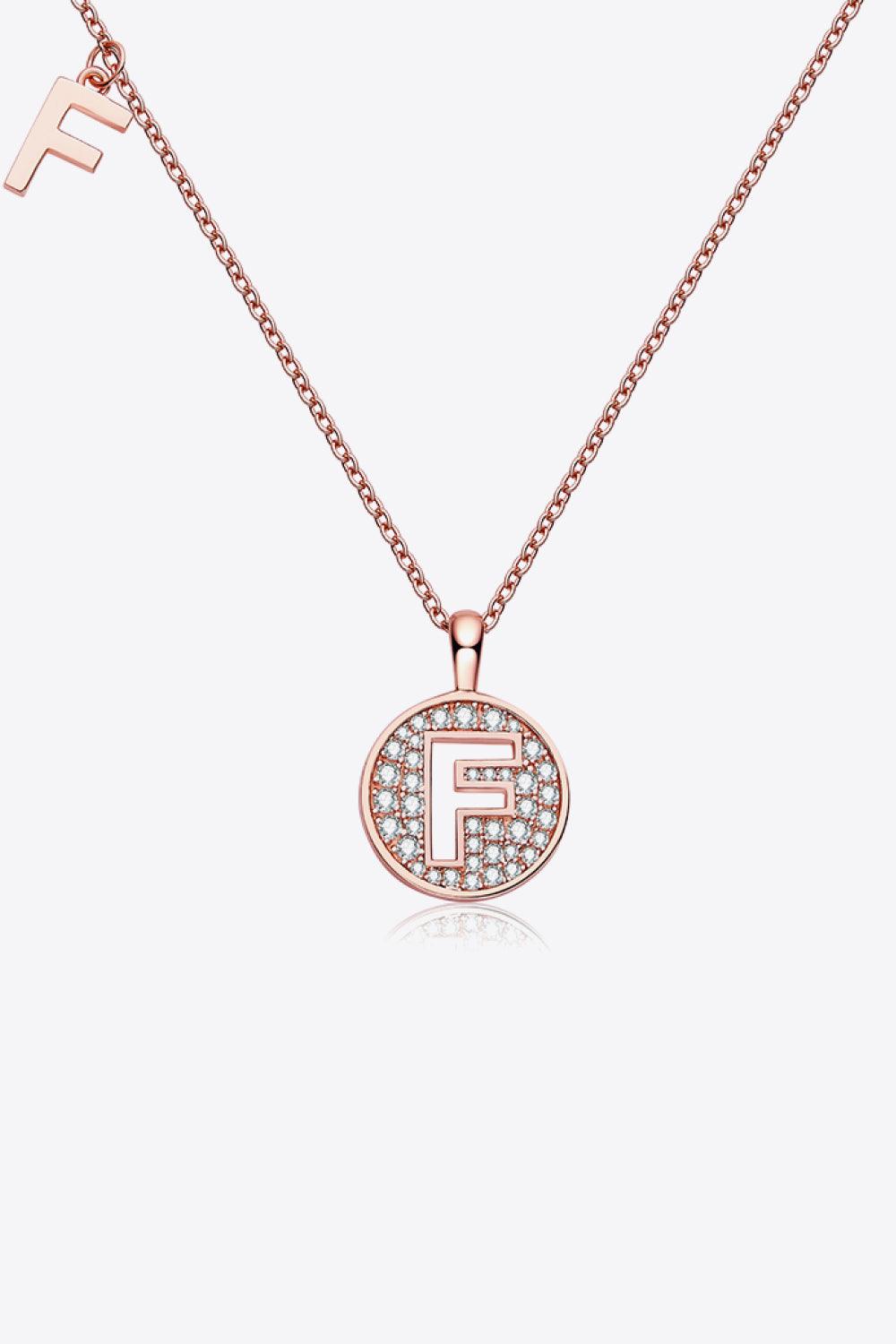 Moissanite A to J Pendant Necklace Carauana Store