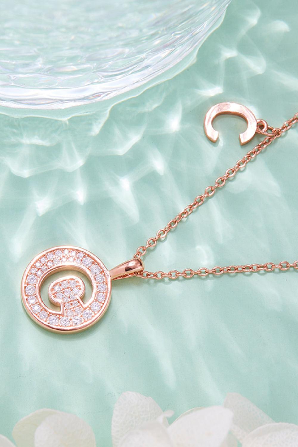 Moissanite A to J Pendant Necklace Carauana Store