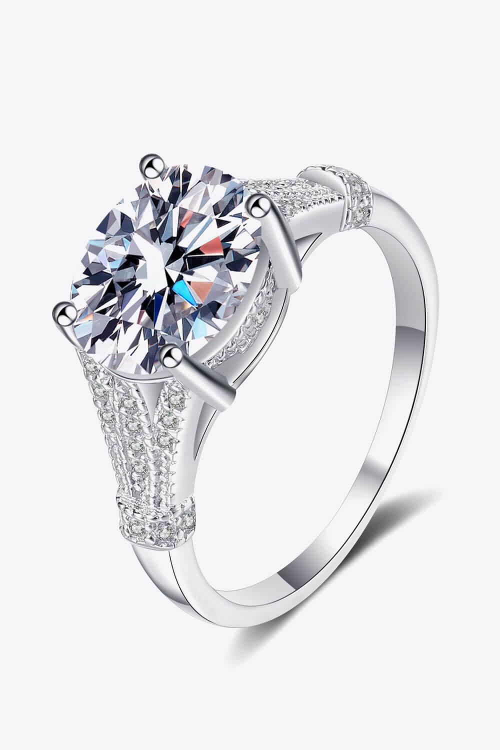 Unpredictable Day 3 Carat Moissanite Ring Carauana Store