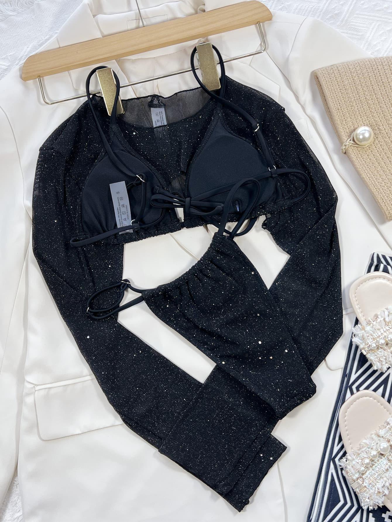 Glitter Three-Piece Swim Set Carauana Store