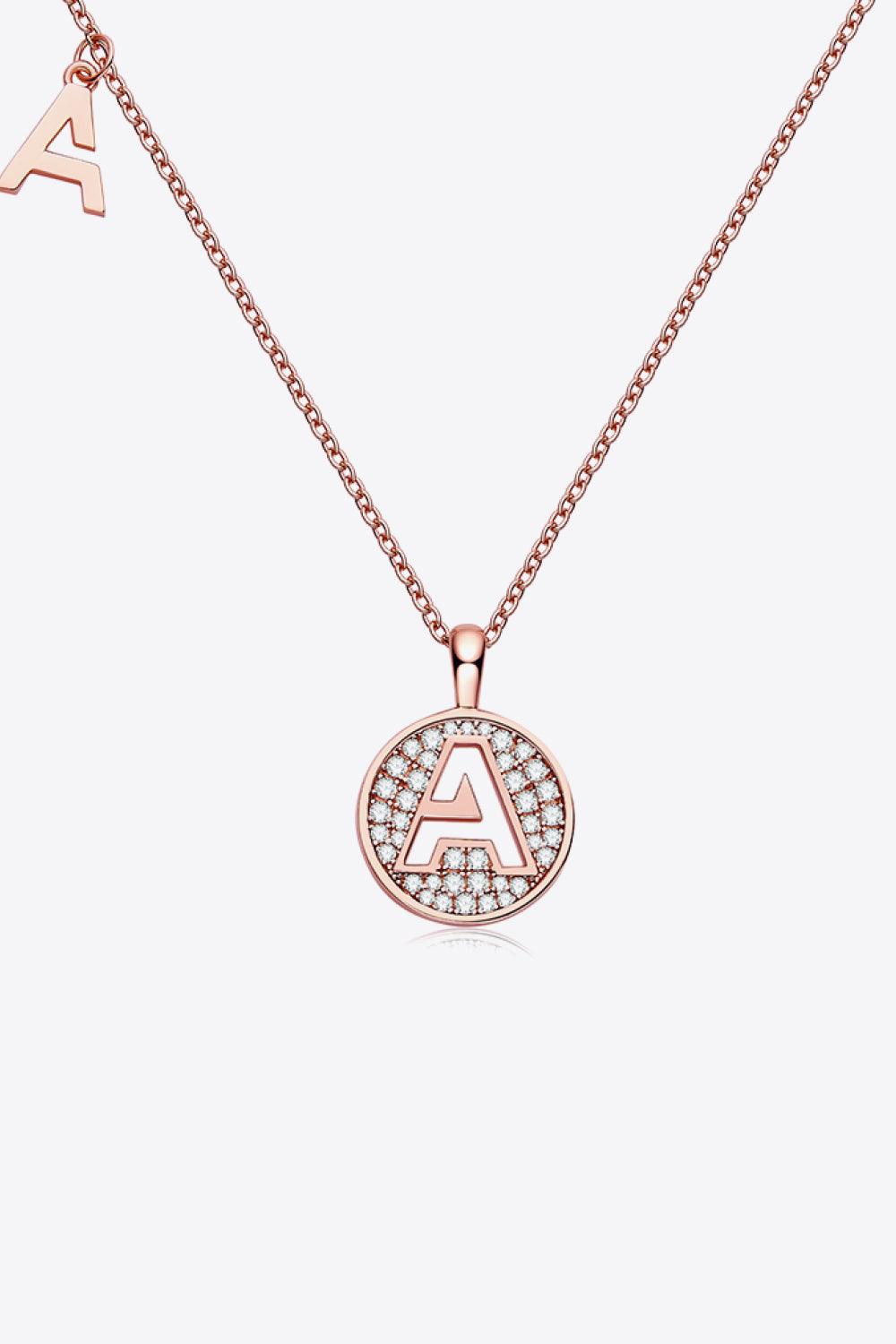 Moissanite A to J Pendant Necklace Carauana Store