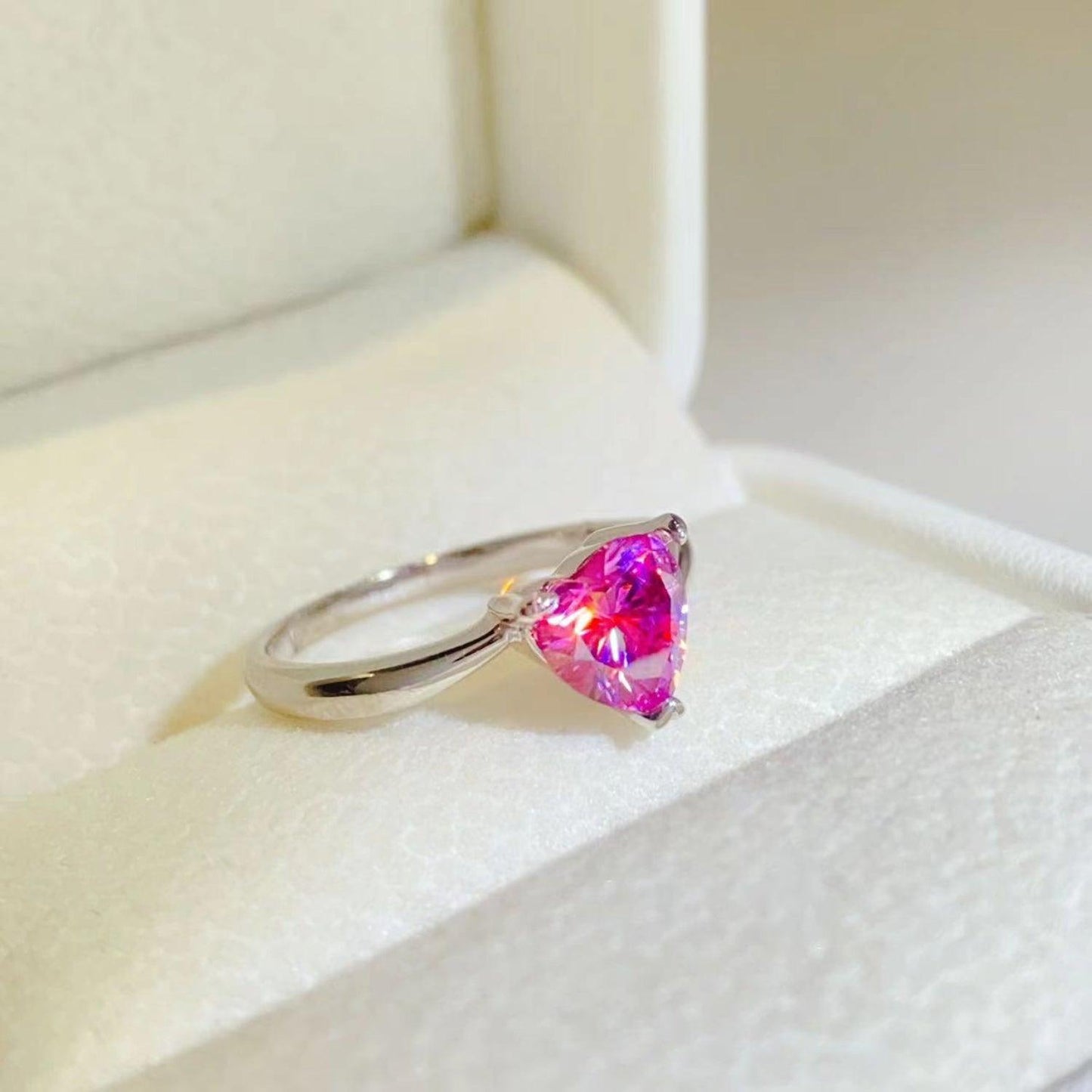 1 Carat Moissanite 925 Sterling Silver Ring Carauana Store