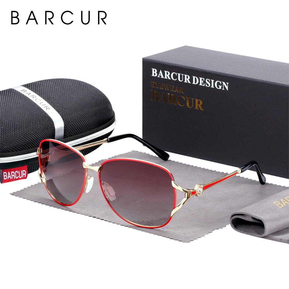 BARCUR Women Gradient Sunglasses POLARIZED lenses Carauana Store