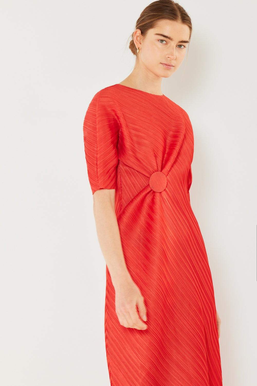 Marina West Swim Pleated Dolman Sleeve Dress Carauana Store