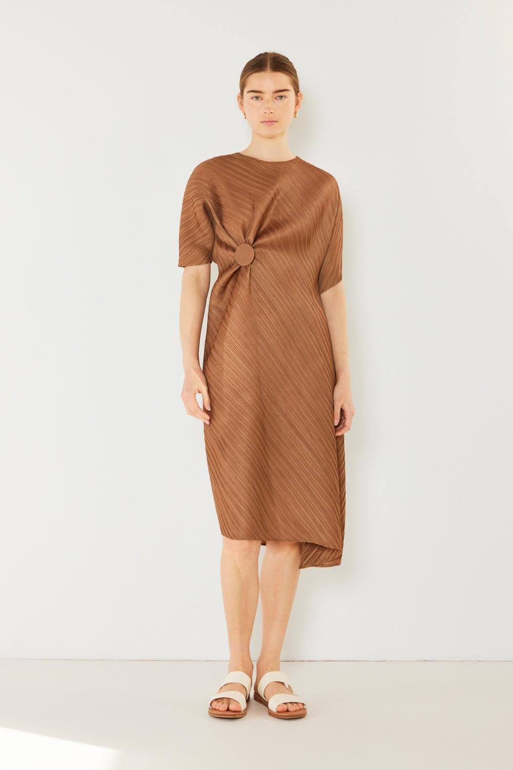 Marina West Swim Pleated Dolman Sleeve Dress Carauana Store