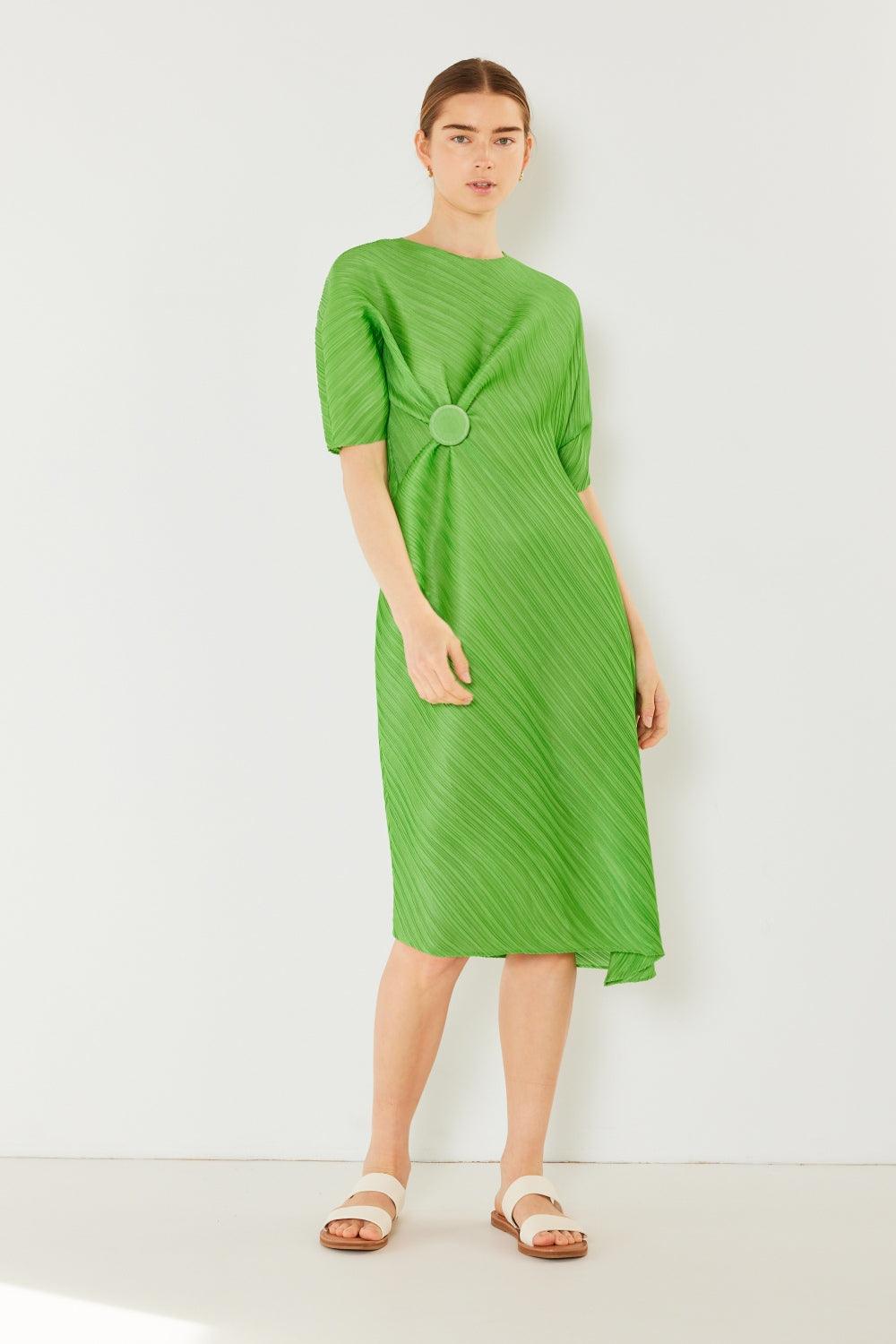 Marina West Swim Pleated Dolman Sleeve Dress Carauana Store