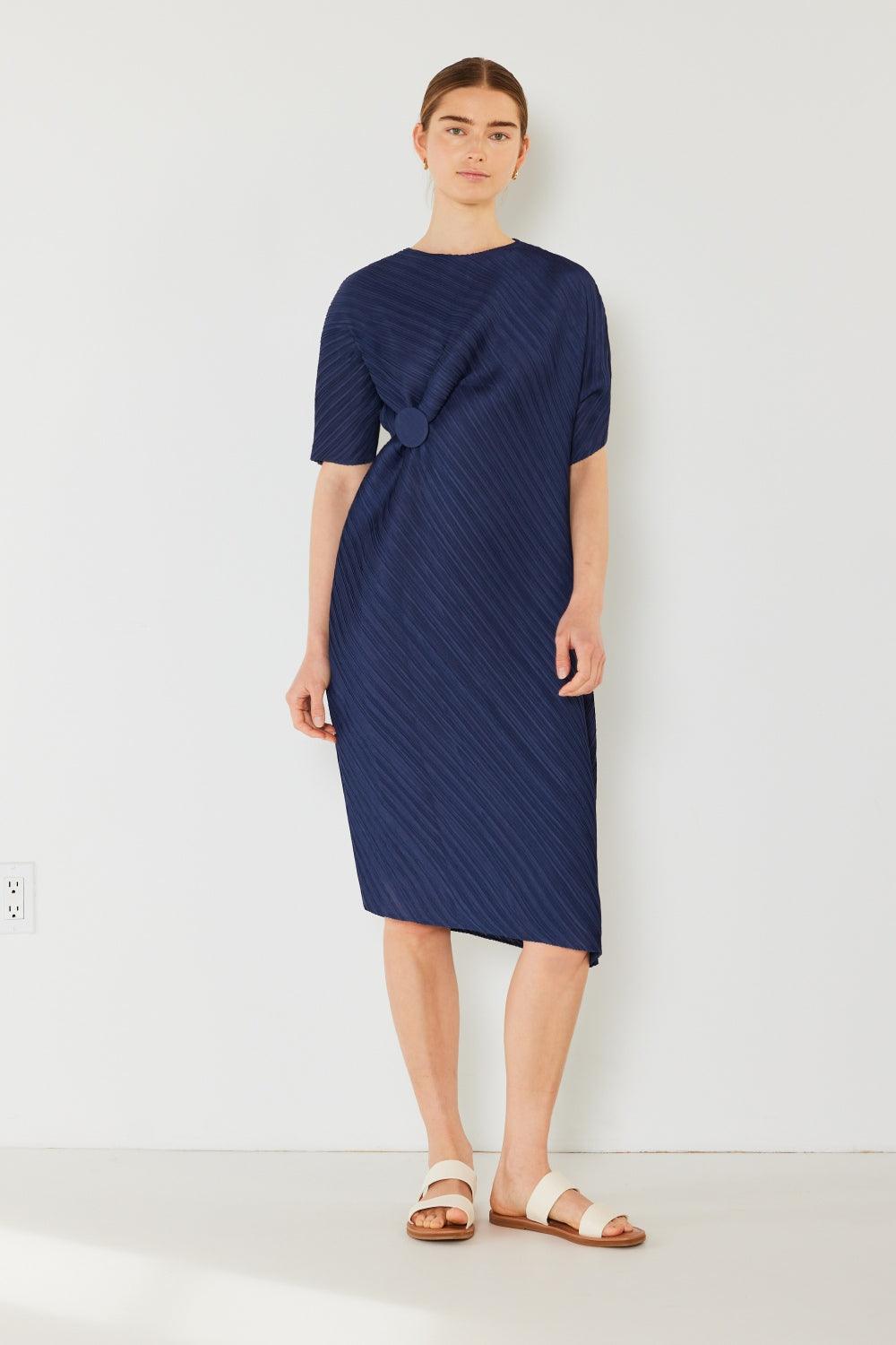 Marina West Swim Pleated Dolman Sleeve Dress Carauana Store