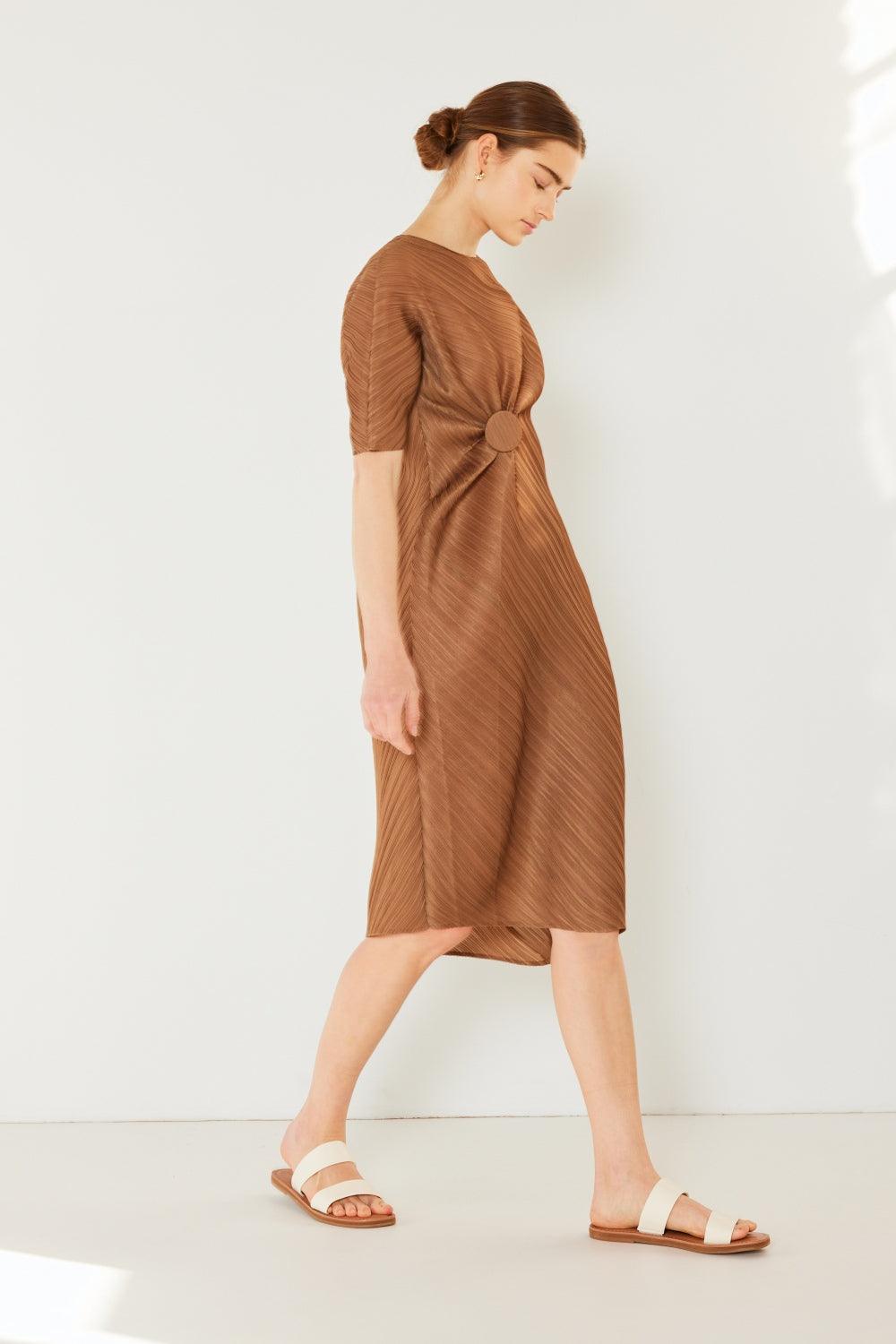 Marina West Swim Pleated Dolman Sleeve Dress Carauana Store