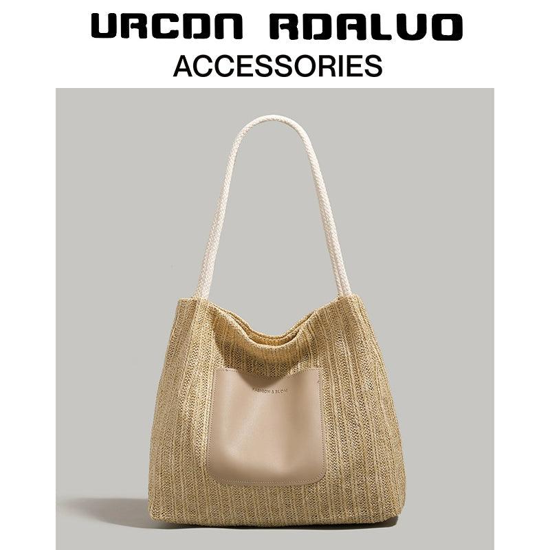 Beach-Ready Fashion: Ur Simple Straw Bag – Your Vacation Essential Carauana Store