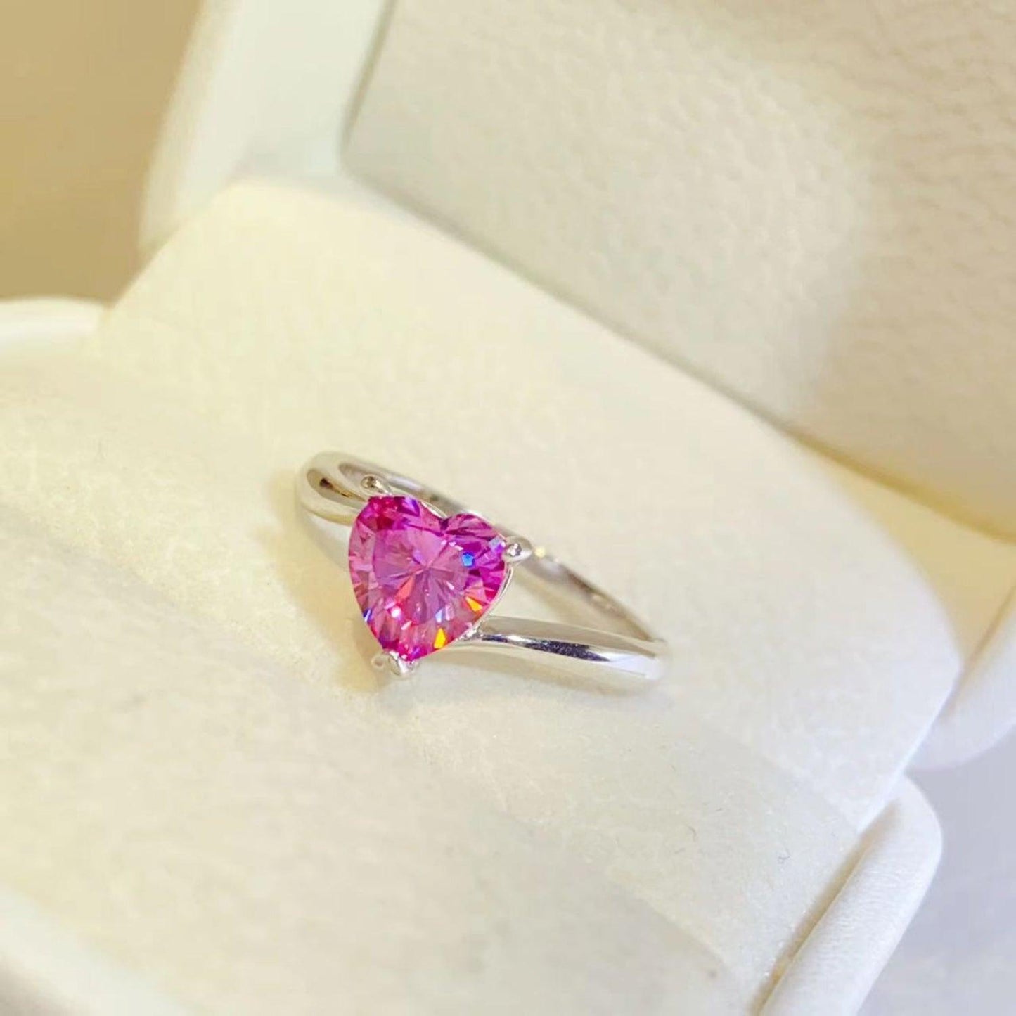 1 Carat Moissanite 925 Sterling Silver Ring Carauana Store