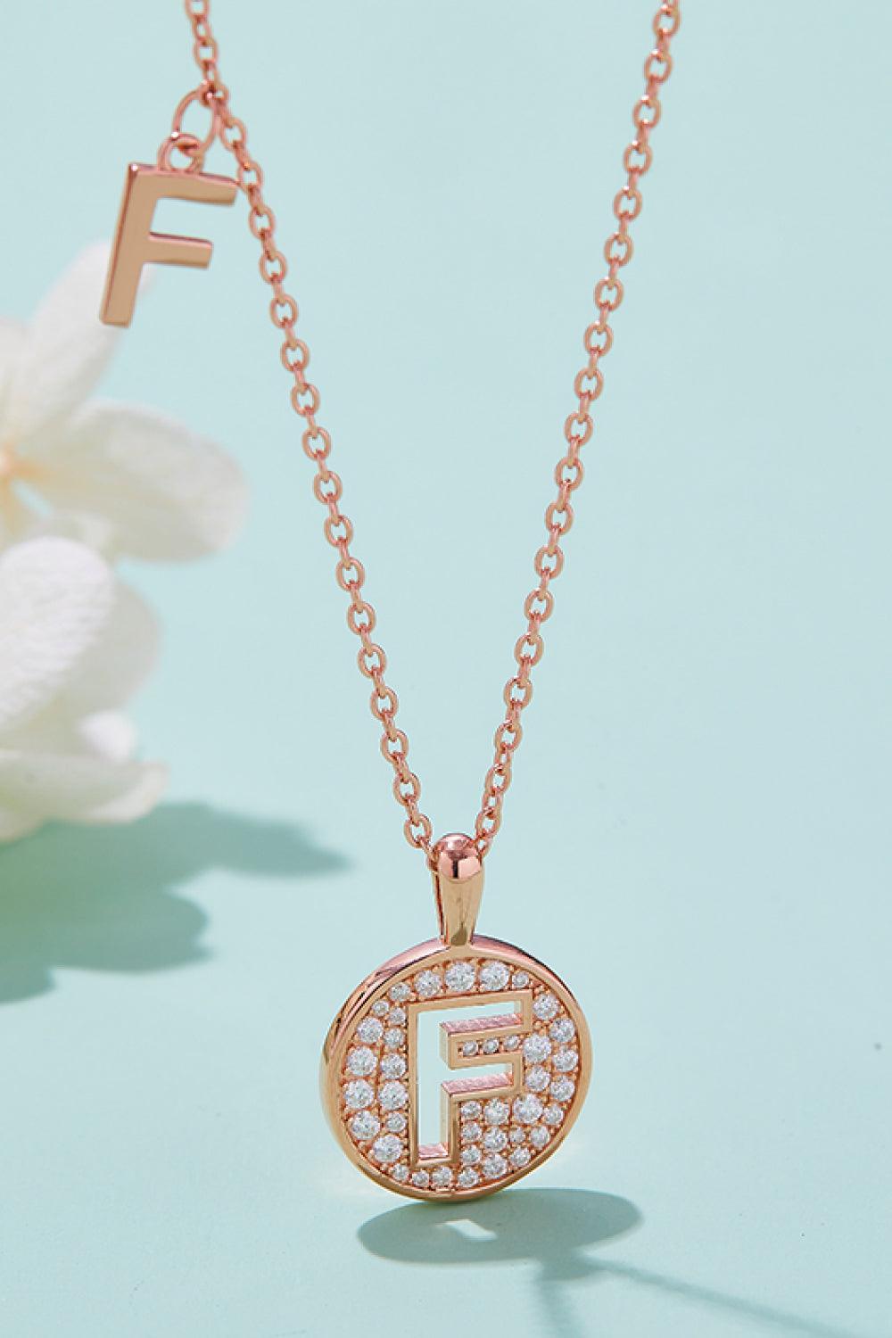 Moissanite A to J Pendant Necklace Carauana Store