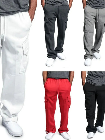 Men's Full Size Drawstring Pants Plus Size