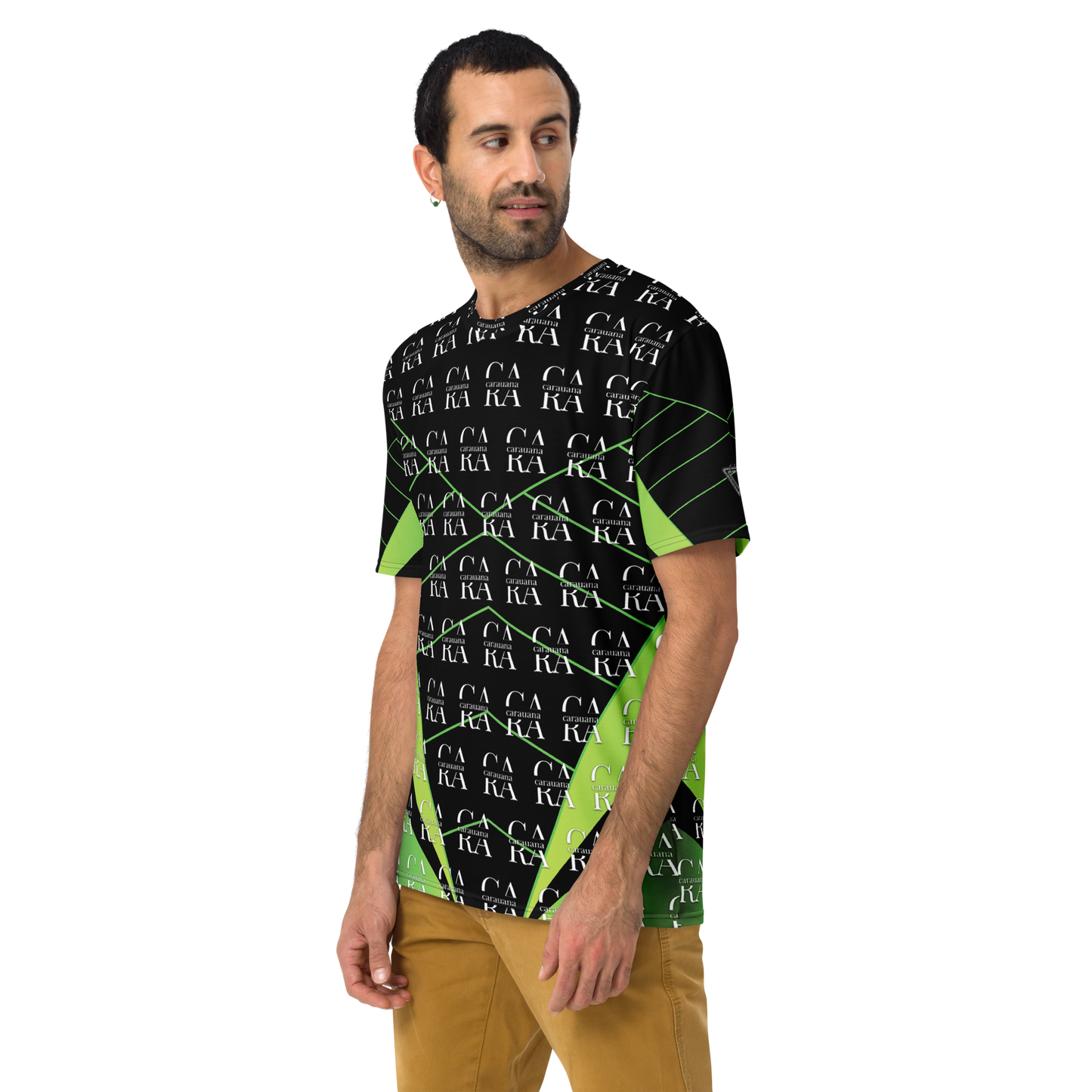 CaRaUaNa Men's t-shirt black Green Carauana Store
