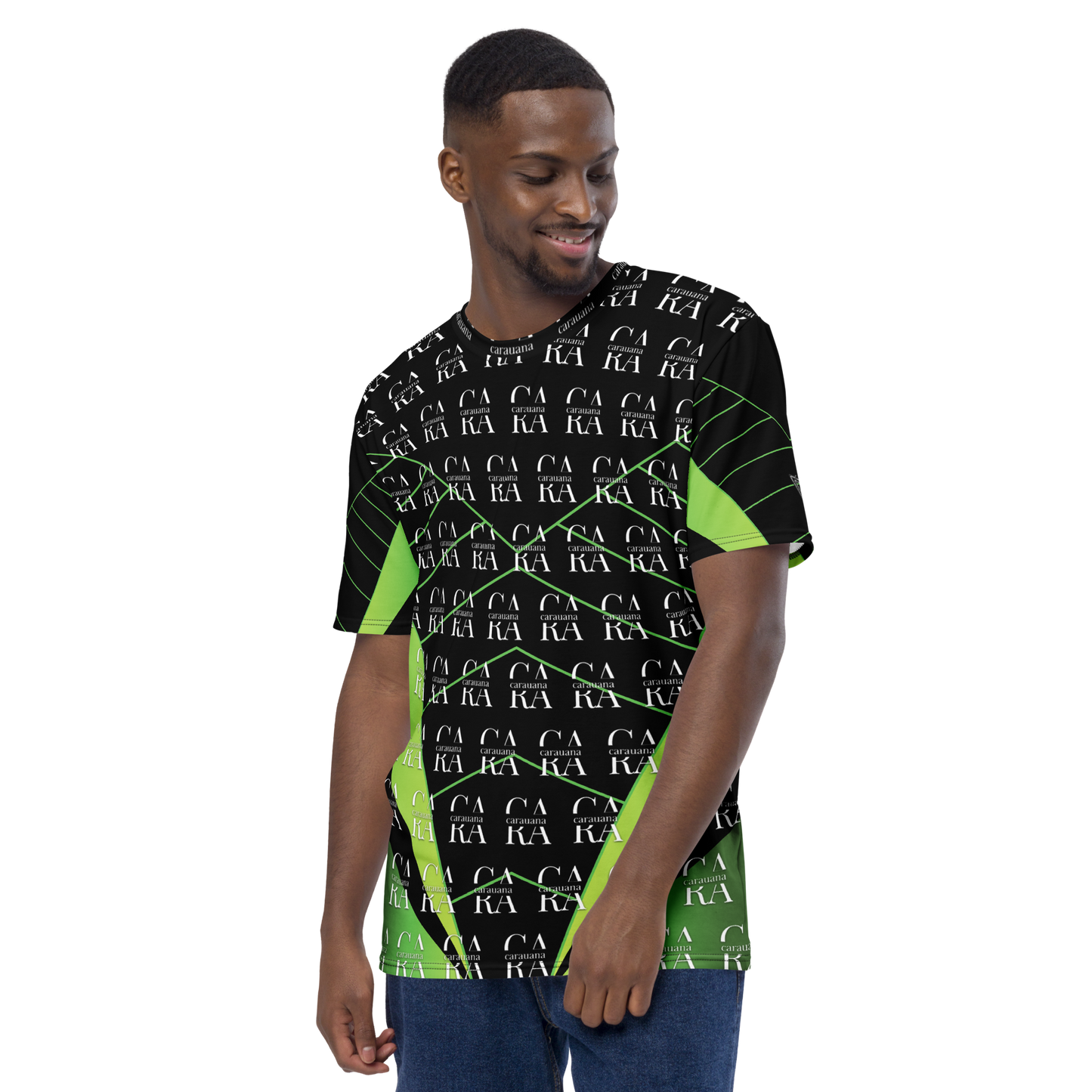 CaRaUaNa Men's t-shirt black Green Carauana Store