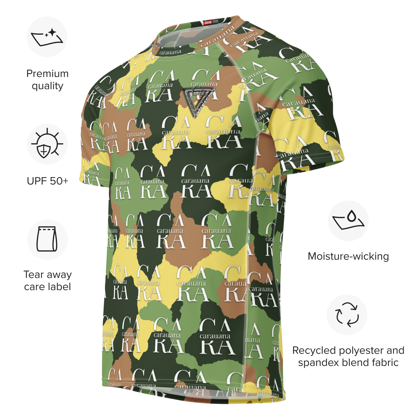 Original CaRaUaNa Rash Guard Camouflage V48 Carauana Store