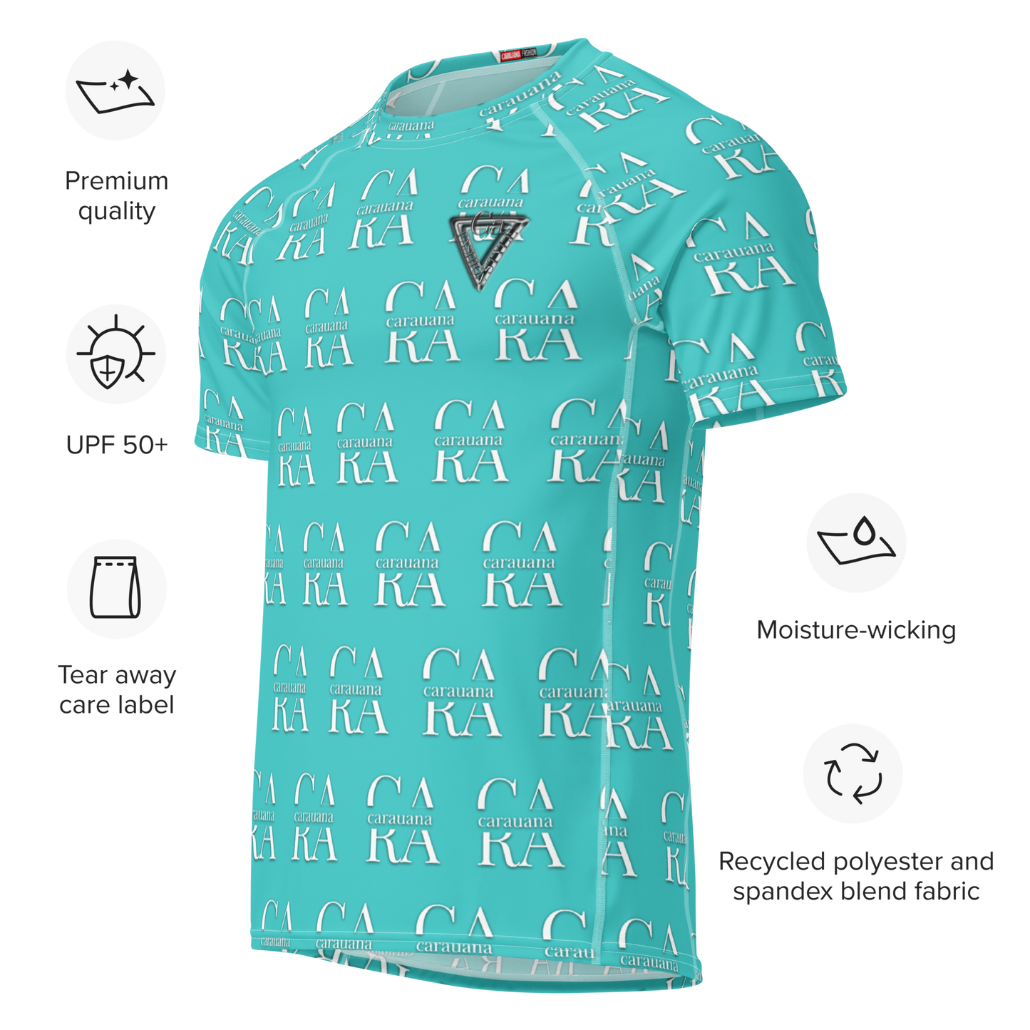 Original CaRaUaNa Rash Guard - Dark Turquoise Carauana Store