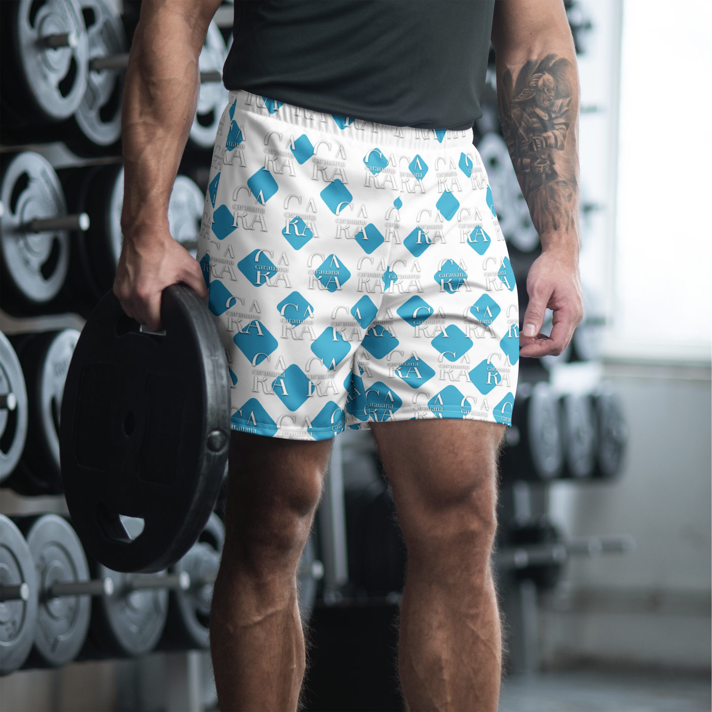 Unisex Athletic Long Shorts CaRaUaNa Cube Style Carauana Store