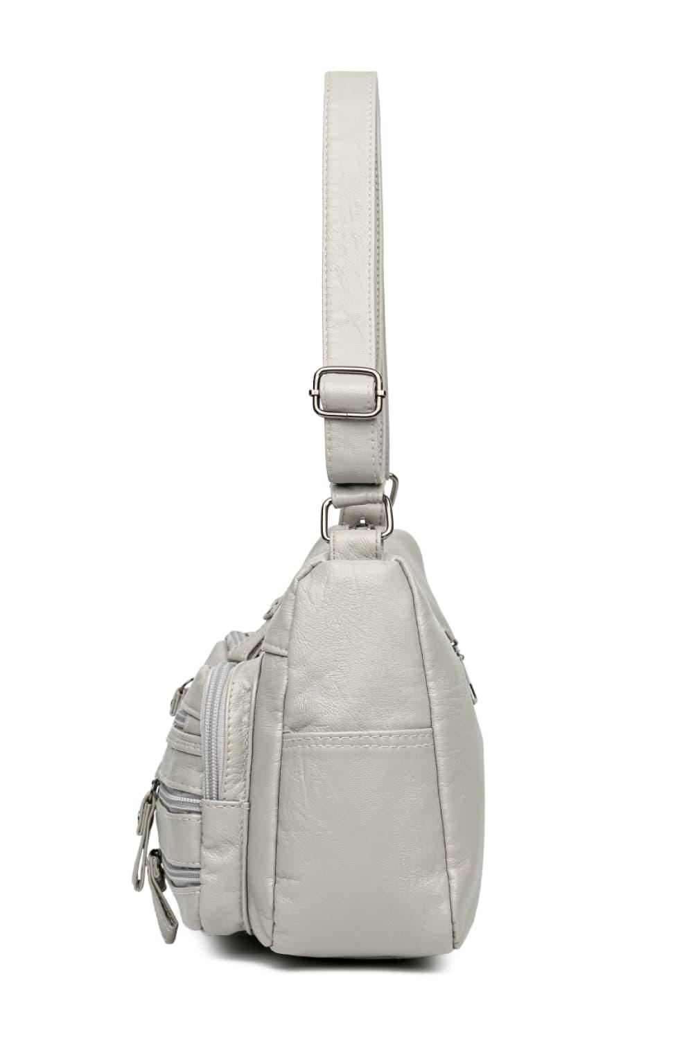 Multi-Pocket PU Leather Crossbody Bag Carauana Store