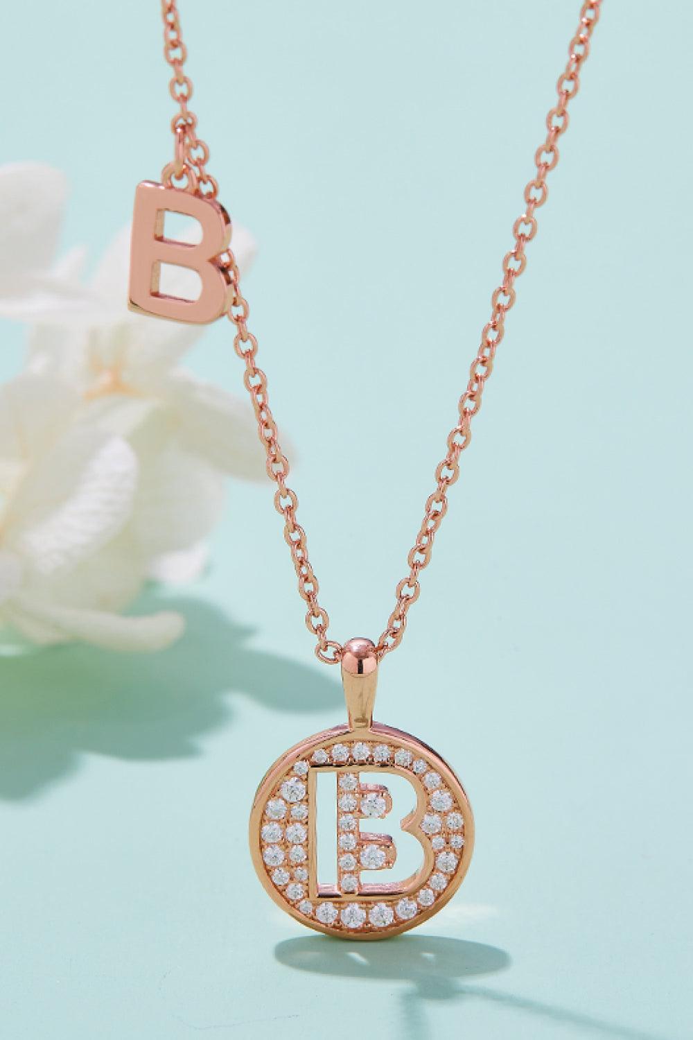 Moissanite A to J Pendant Necklace Carauana Store