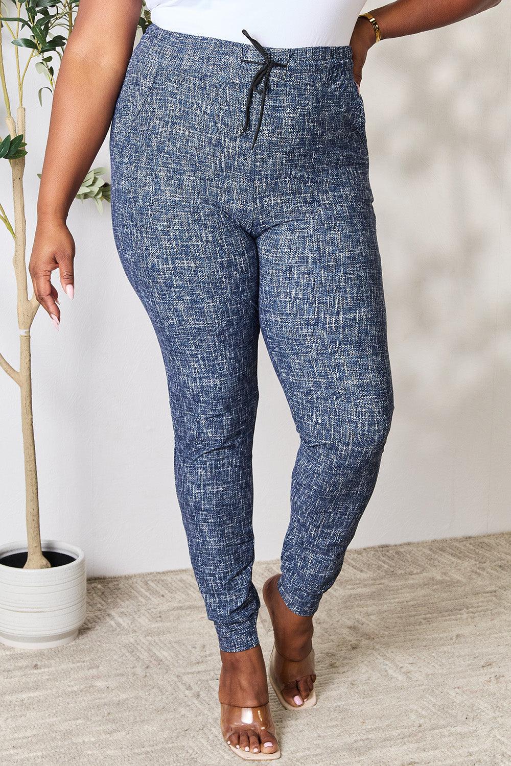 LOVEIT Heathered Drawstring Leggings with Pockets Carauana Store