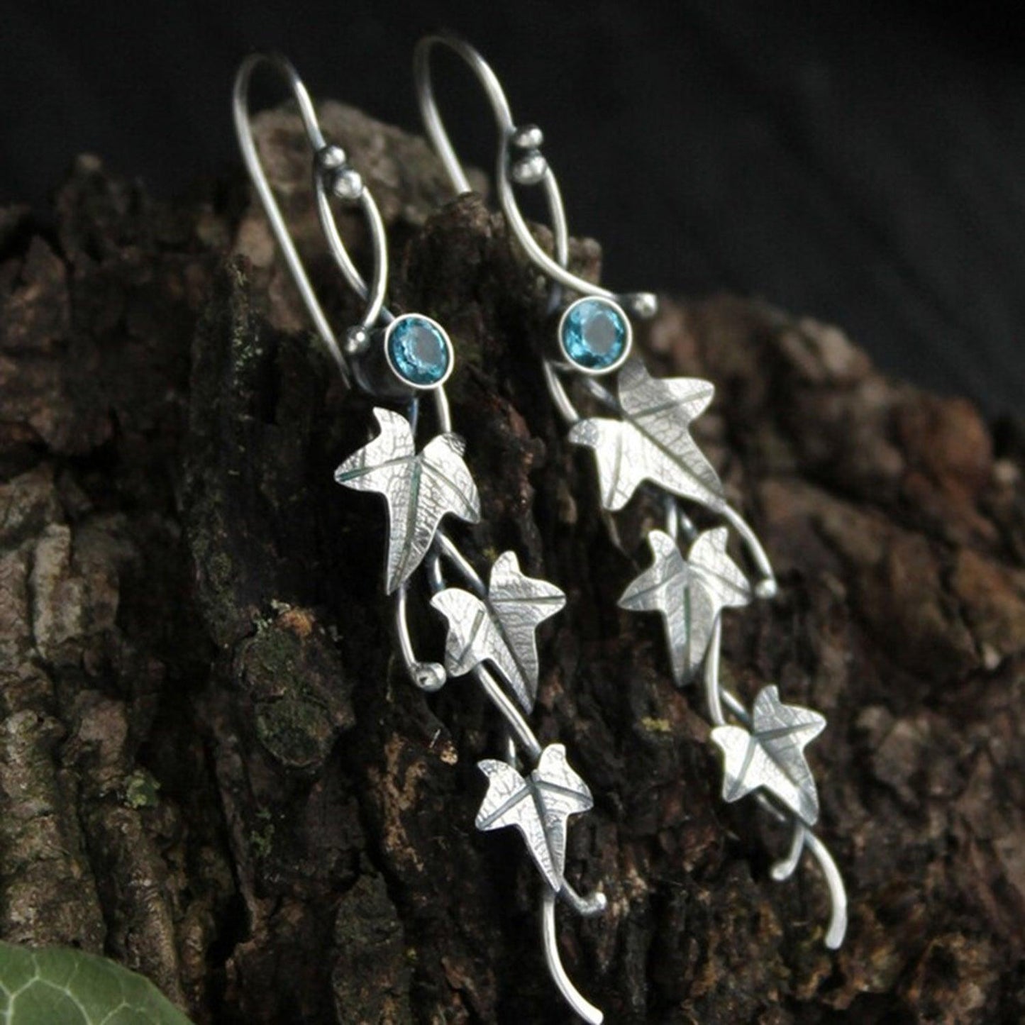 Ivy Leaf Alloy Dangle Earrings Carauana Store
