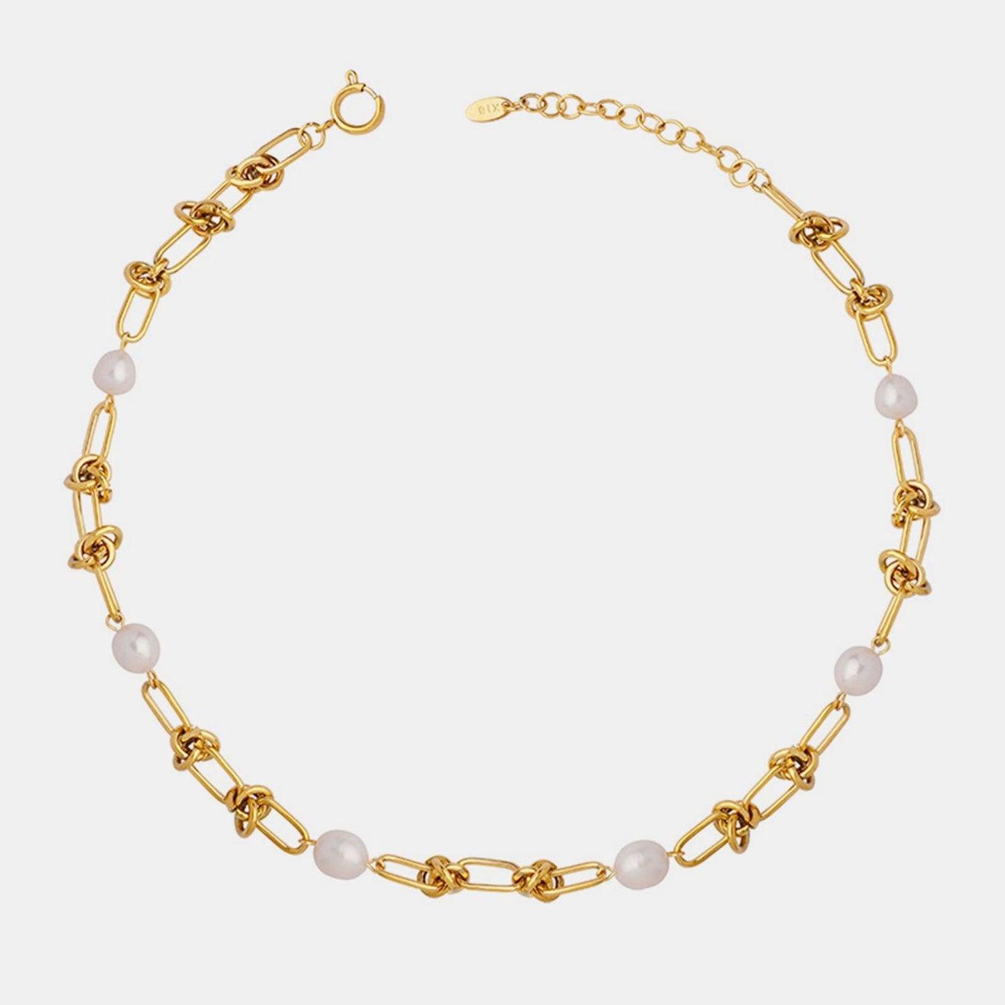 Freshwater Pearl Titanium Steel Necklace Carauana Store