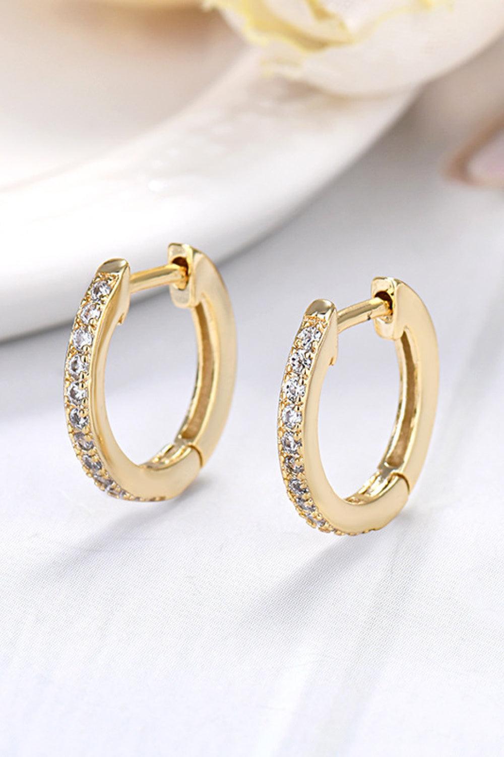 Moissanite 925 Sterling Silver Huggie Earrings Carauana Store