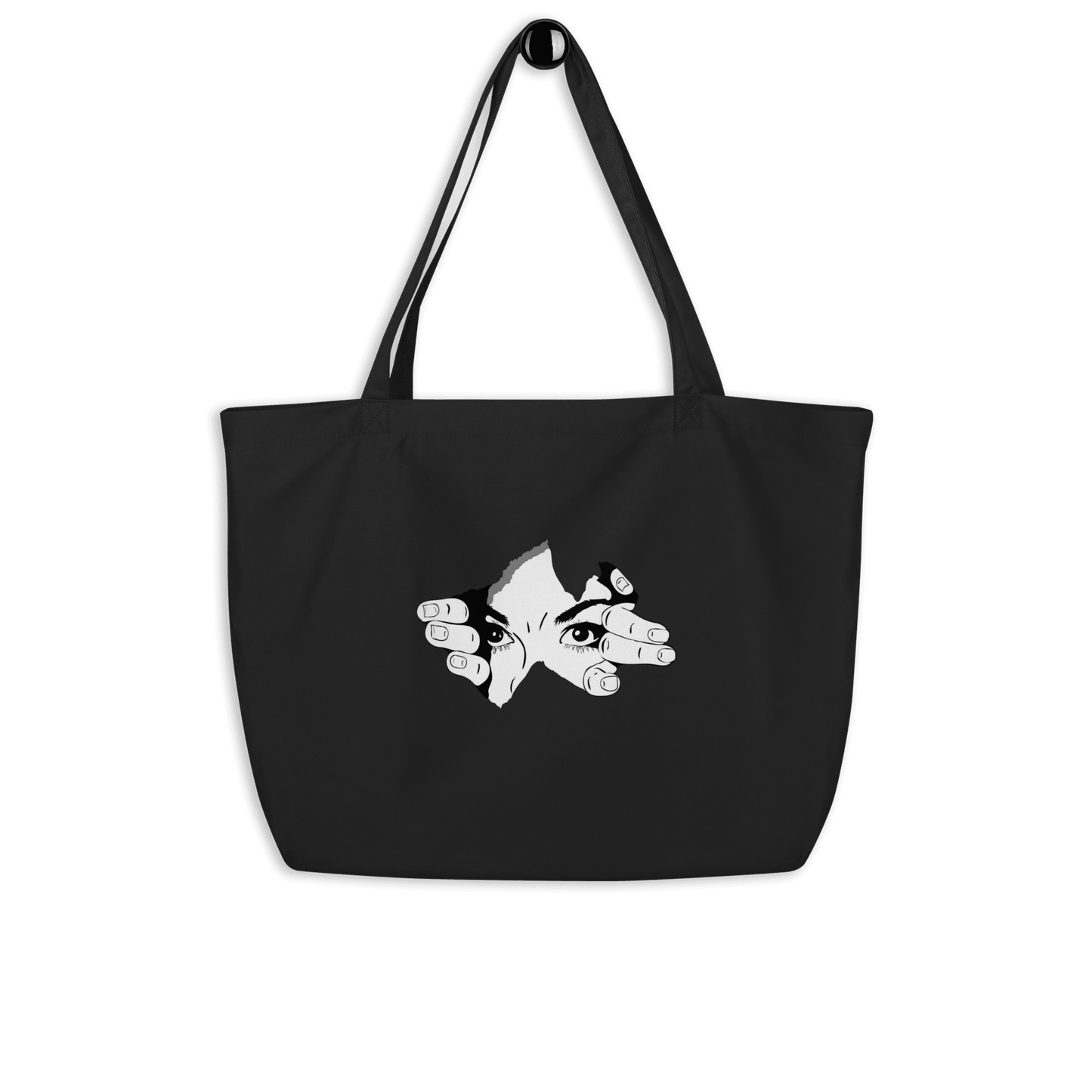 CARAUANA Large organic tote bag Black Carauana Store
