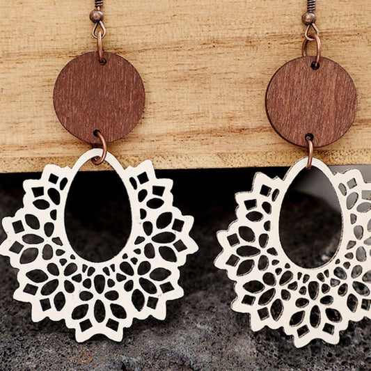 Geometric Cutout Dangle Earrings Carauana Store