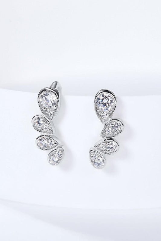 Pear Shape Moissanite Earrings Carauana Store
