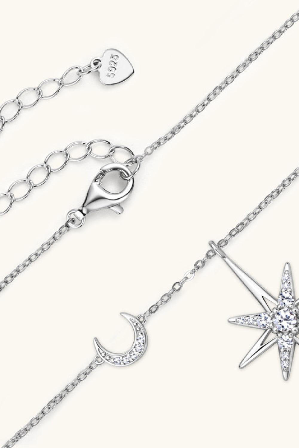 Moissanite 925 Sterling Silver Necklace Carauana Store
