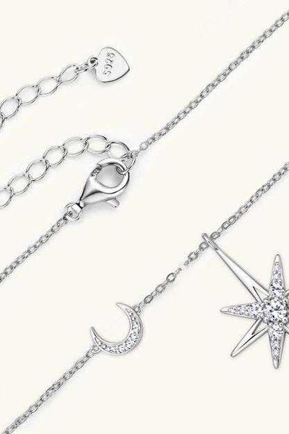 Moissanite 925 Sterling Silver Necklace Carauana Store