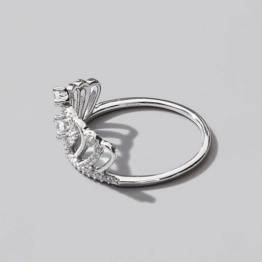 Crown Shape Zircon 925 Sterling Silver Ring Carauana Store