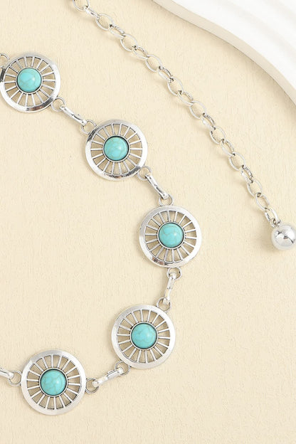 Vintage Turquoise Alloy Belt Carauana Store