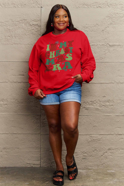 Simply Love Full Size IN MY CHRISTMAS ERA Long Sleeve Sweatshirt Carauana Store