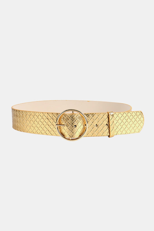 PU Leather Circle Shape Buckle Belt Carauana Store