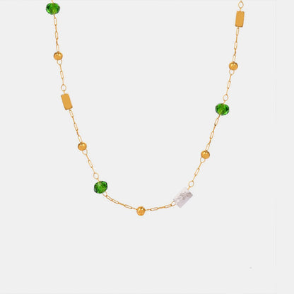 Titanium Steel Gold-plated Bead Necklace Carauana Store