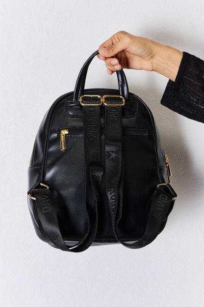 David Jones PU Leather Backpack Carauana Store