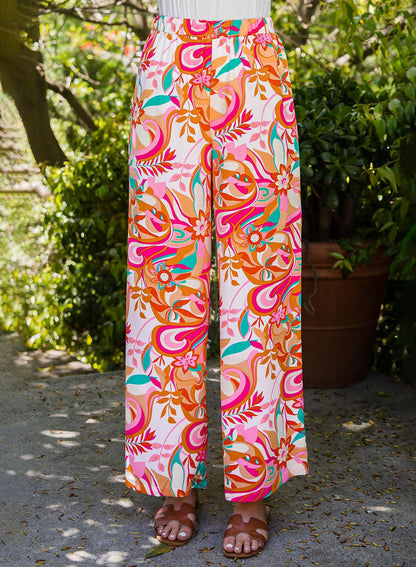 Floral Wide Leg Pants Carauana Store