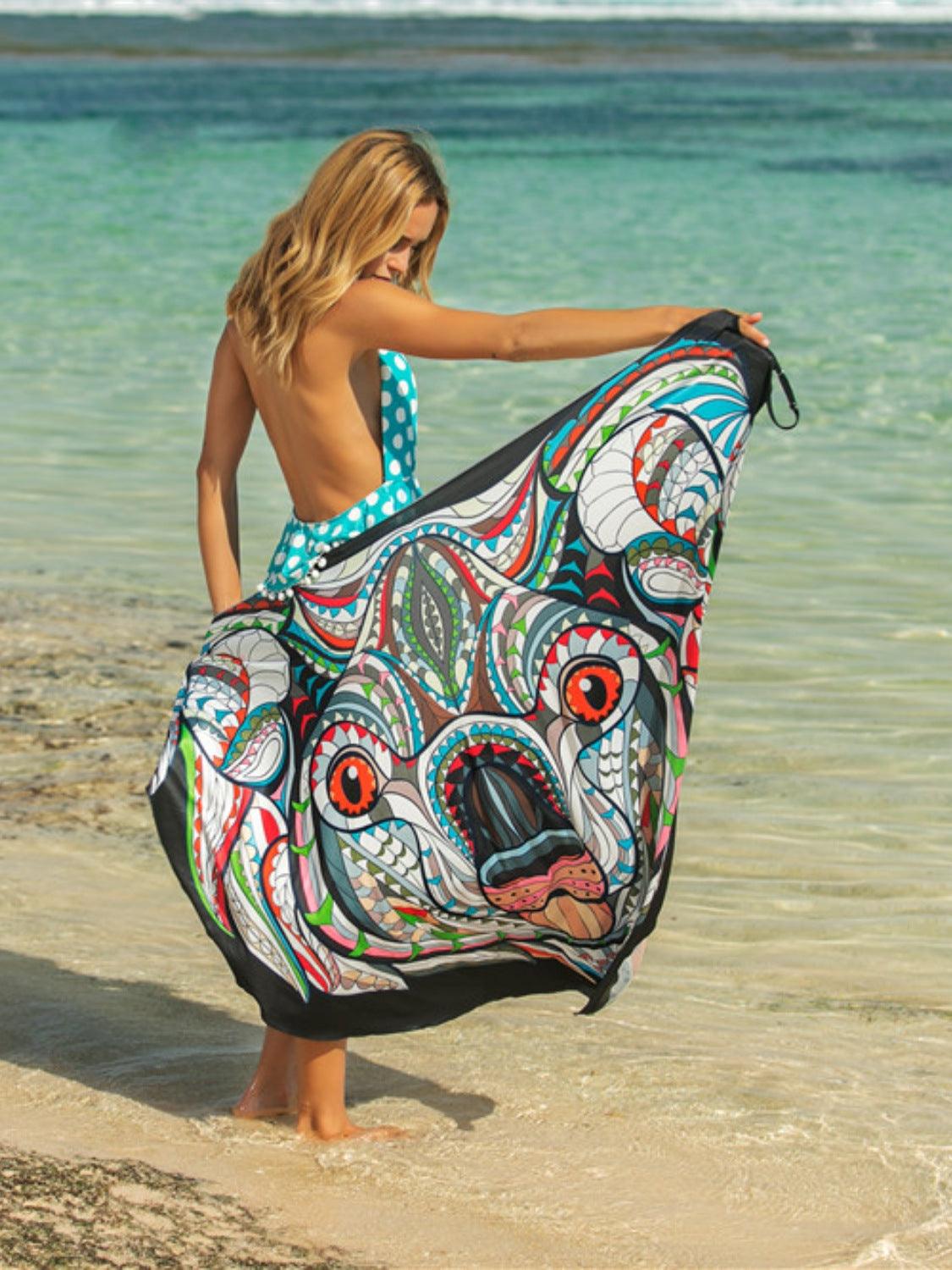Printed Spaghetti Strap Cover Up Carauana Store