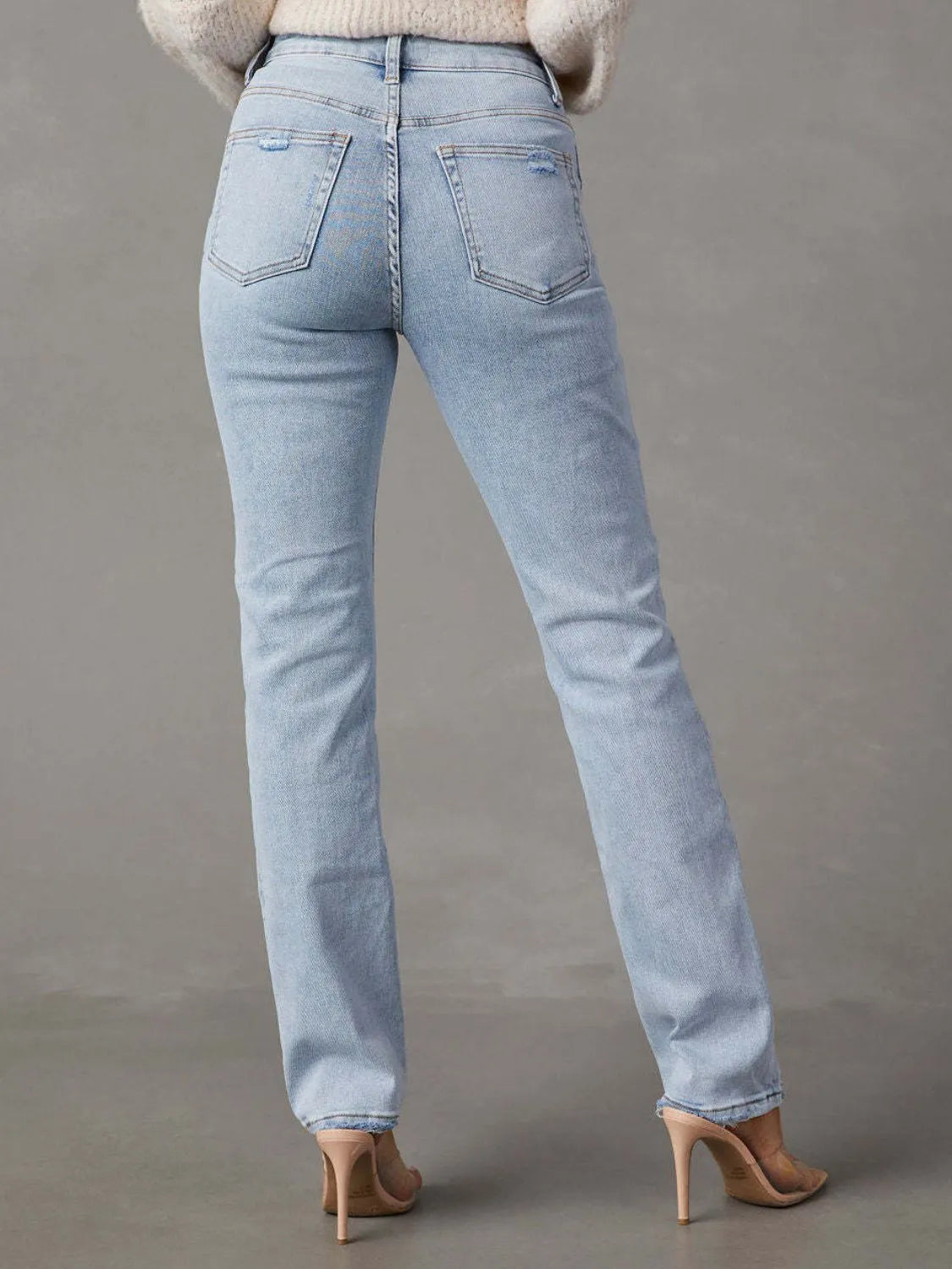 High Rise Jeans with Pockets Carauana Store