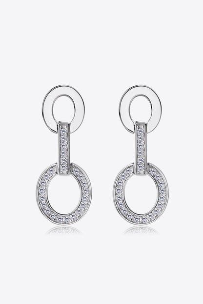 Moissanite 925 Sterling Silver Earrings Carauana Store